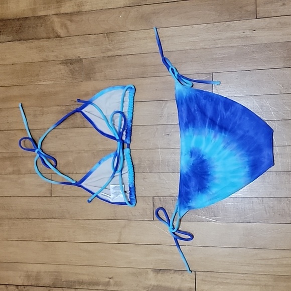 Tye dyed bikini teal & purple Sz S (5-7) - Picture 4 of 6